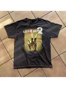 Left 4 Dead 2 Vintage Grunge Graphic T Shirt Y2K Style Unisex Tapout Amity Affliction Tee Gift For Men Women
