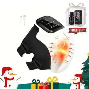 Electric Adjustable Knee Massager USB-Rechargeable Smart Heating with LED Touch Screen Unisex Gift-Ready for Knee Comfort