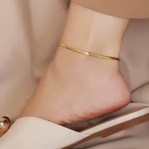 Stainless Steel Gold & Silver Array Anklets