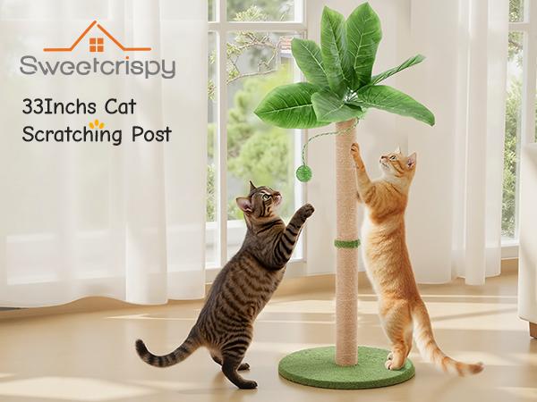33 Inch- Cat Climbing Pillar, Column Type, Indoor Pet Toys, Durable, Space-Saving Design, Pets Relieve Stress, Gift for Pet Owners