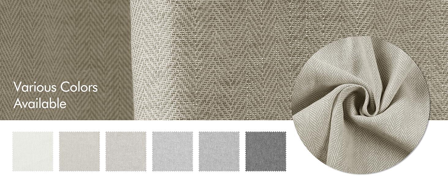 TWOPAGES Ron Linen Cotton Herringbone Fabric Sample Booklet for Room, Living Room, and Bedroom Curtains TWOPAGES Ron Linen Cotton Herringbone Fabric Sample Booklet for Room, Living Room, and Bedroom Curtains