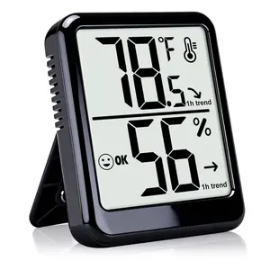 Digital Room Thermometer Indoor Hygrometer with AAA Battery for Home Office House Pets Plants Accurate Temperature Humidity Sensor Monitor