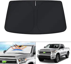 Canvcle Custom Fit Windshield Sun Shade for Toyota Tundra 2007-2025 Sunshade Sun Visor Protector Foldable Blocks UV Rays Keep Your Car Cooler