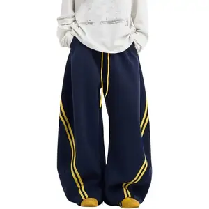 Wide Leg Sweatpants for Women Men Baggy Casual Joggers Barrel Sweat Pants Elastic Waist Drawstring Pants