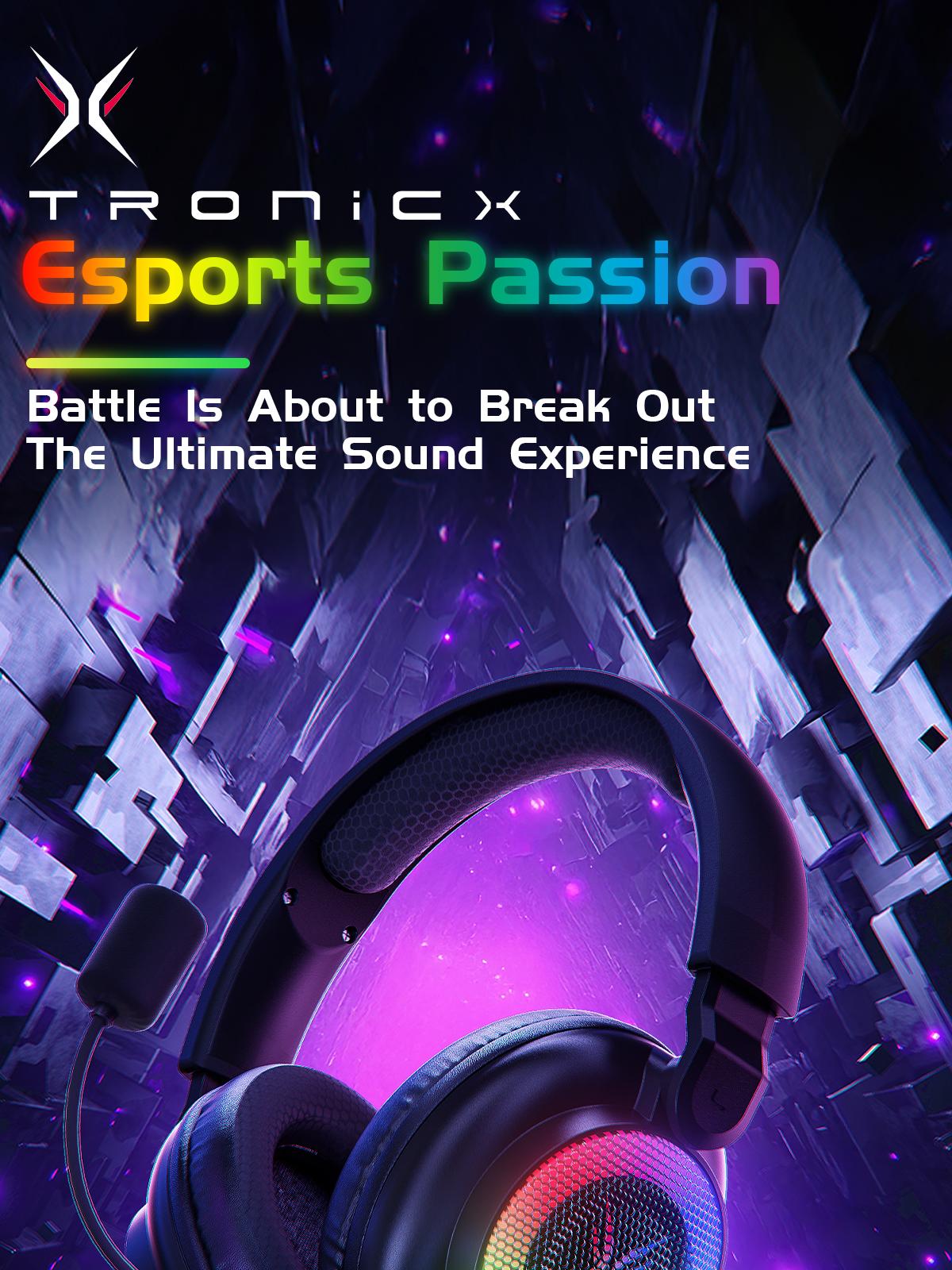 [New Year Picks] TAGRY TRONICX Upgraded G3/G5 Wired PC Gaming Headset with 50mm Driver, ENC Microphone, USB-A Headset with 7.1 Surround Sound, Control Box for PC/PS5 Console/Switch Dock Mode  (Not Compatible with Xbox)