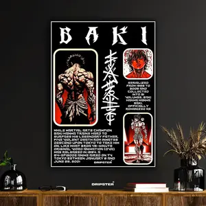 [UnFrame]Baki Hanma Anime Manga Poster