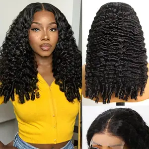 250 Density Burmese Curly Wig Human Hair with Spiral Curls End 12A Virgin Raw 5x5 HD Lace Closure Wigs Human Hair for Women 26 inch Wear and Go Glueless Wigs Human Hair Pre Plucked Triple Lifespan 3X