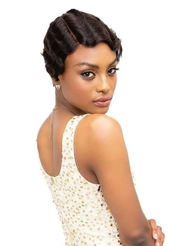 Janet Collection 100% Human Hair MOMMY Parting Wig