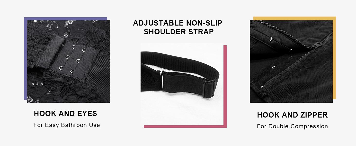 SHAPERX fajas Colombianas Shapewear for Women Tummy Control Bodysuit Womenswear Underwear Lady