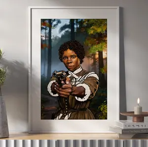 Harriet Tubman Art Print, Women's History Month Gift, Women's Day Poster, Black History Month Illustration, Feminist Artwork