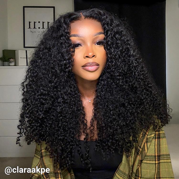 [Spring Musts] Wiggins Hair Pre Cut Ready And Go Wig Glueless Curly Wig Pre Bleached Pre Plucked 7x4 Closure Wig 13x4 HD Lace Frontal Wig Human Hair WeeklyDeals #SpringStatements