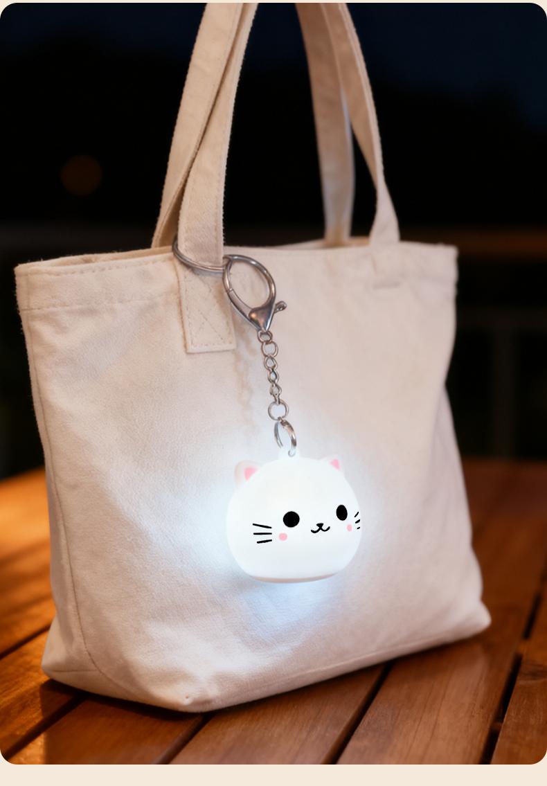 Love Wallet Tote Bag Touch Sensing Light Leather Handbag with Chain Strap for Women Heart-Shaped Illumination Functional & Stylish Accessory