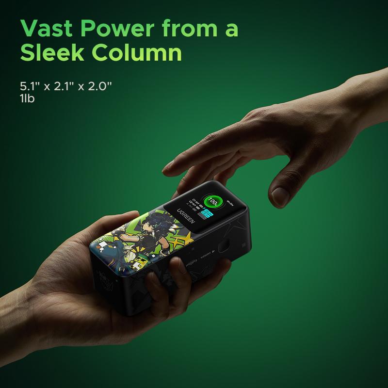 Genshin Impact X UGREEN Limited 4-Piece Genshin Impact Bundle with 20000mAh Power bank,65W 3-Ports Charger,PD100W Cable,2in1 MagFlow Wirless Charger, for iPhone 17 Series,September Restock，TikTokShopBlackFriday ,TikTokShopHolidayHaul