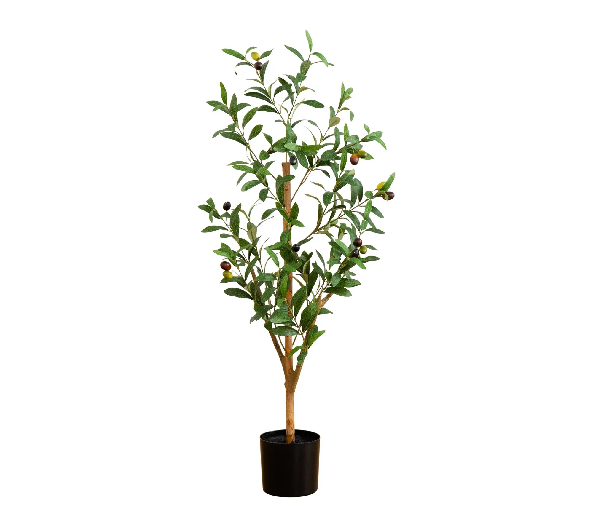 Nearly Natural 3' Artificial Olive Tree with Natural Trunk