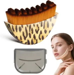 Lymphatic Drainage Brush with Soft Bristles, Lymphatic Contour Face Brush, Gua Sha for Sculpting, Anti-Puffiness, Lift & Tighten, Ergonomic & Hypoallergenic, Suitable for All Skin Types