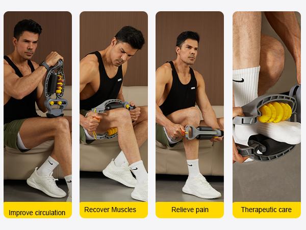 HOTWAVE Arm & Leg Massager Roller – Roller for Muscles Deep Tissue to Address Golfer’s Elbow, Tennis Elbow, Carpal Tunnel & More – Arm Massager & Leg Roller for Inflammation & Faster Recovery