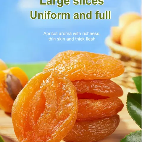 Dried Apricots Edible Cake Decorations Nutrient-Rich High-Quality Fruit Toppers, Beautifully Presented for Holiday Party & Birthday Party Decor, Natural Healthy Dessert Toppings