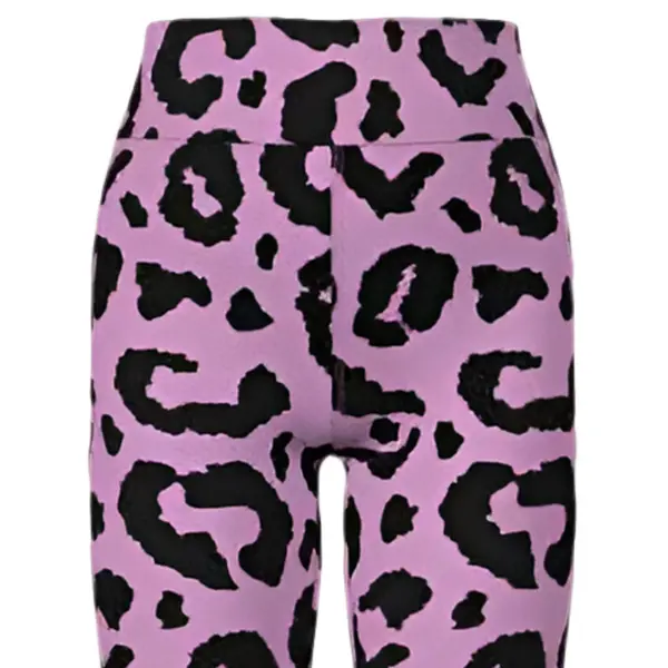 LuLaRoe Lady's Buttery Soft Leggings - Pink Black Cheetah Print, Polyester-Spandex Fabric Women's Bottom