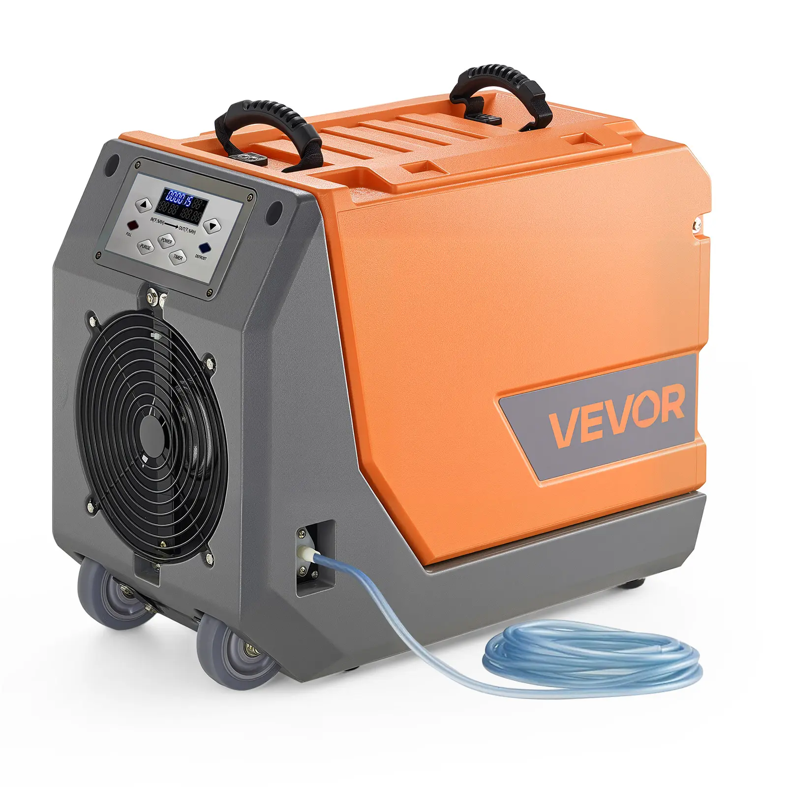 【summerfinds】VEVOR 180 Pints Commercial Dehumidifier with Pump/Drain Hoses, , Portable Crawl Space Dehumidifiers for Basement Storage Room Industrial Grade, Auto Defrost, Heavy-duty LLDPE,Foldable Handle,dorm essentials,home essentials