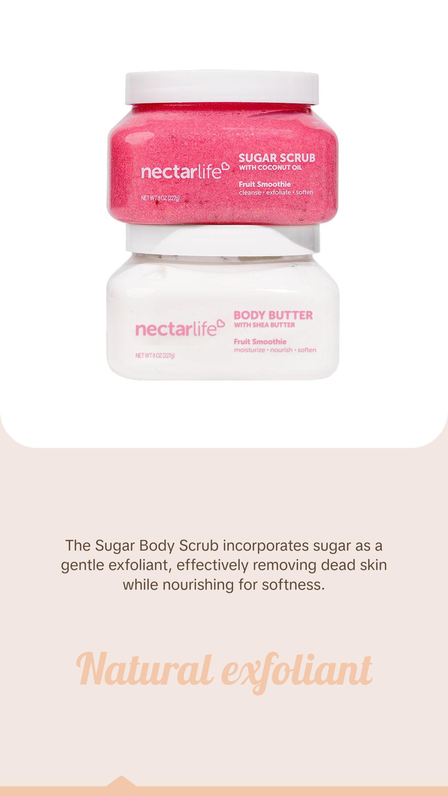 Sugar Body Scrub & Shea Body Butter Duo Set for Smooth and Supple Skin Apricot Avocado Body Care Moisturizing Sugar Glow skin  soothing