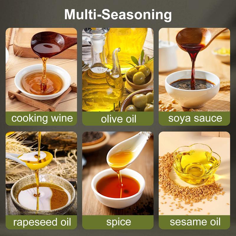 2-in-1 Glass Oil Sprayer & Dispenser Bottle, Ideal for Olive Oil Cooking, Air Fryers, and Salad Dressing – Kitchen Gadget & Air Fryer Accessory