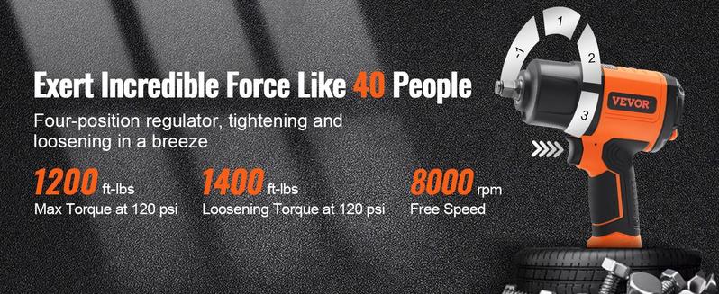 VEVOR Air Impact Wrench, Drive Air Impact Gun Nut-busting Torque, Lightweight Pneumatic Tool for Auto Repairs and Maintenance compactimpactwrench VEVOR Air Impact Wrench, Drive Air Impact Gun Nut-busting Torque, Lightweight Pneumatic Tool for Auto Repairs and Maintenance compactimpactwrench