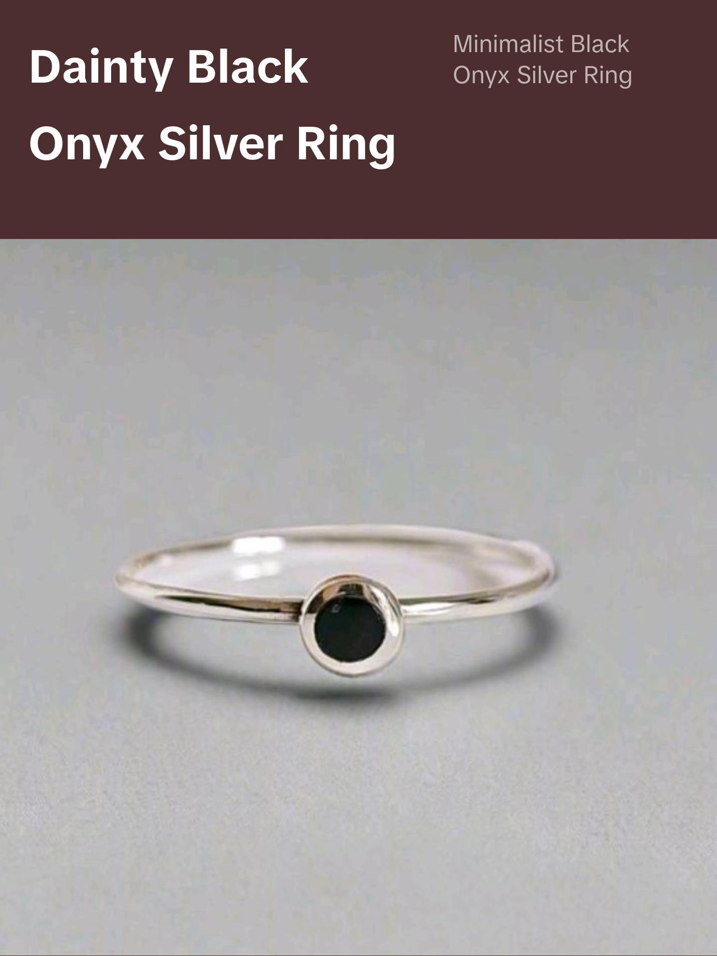 Sterling Silver 925 Dainty Tiny Ring