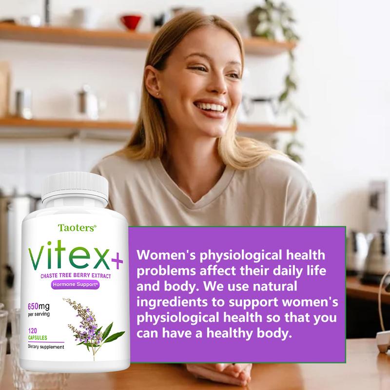 Taoters Vitex Health Supplement,Supports women's physical health,120 Capsules