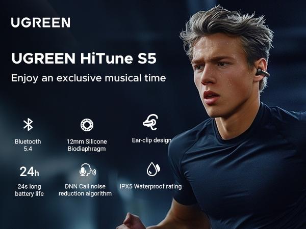 UGREEN S5 Open-Ear Headphone, Support Call Noise Reduction, 24 Hours Battery Life, IPX 5 Waterproof Design- ,TikTokShopBlackFriday ,TikTokShopHolidayHaul