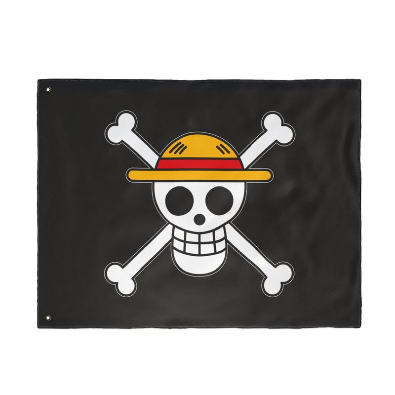 Double Sided Straw Hat Flag: Fun Party & Nautical Decor