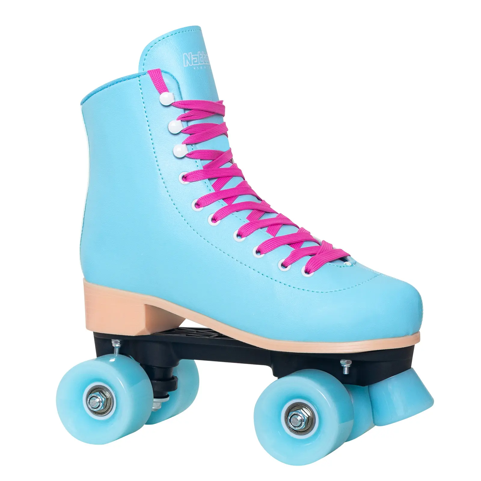 Nattork Rollerskates - Retro High-Top Unisex Polypropylene Roller Skates for Adult Beginners, Durable Urethane Wheels, Indoor/Outdoor & Beach-Ready Roll, Sturdy, Ideal for Birthdays Gifts
