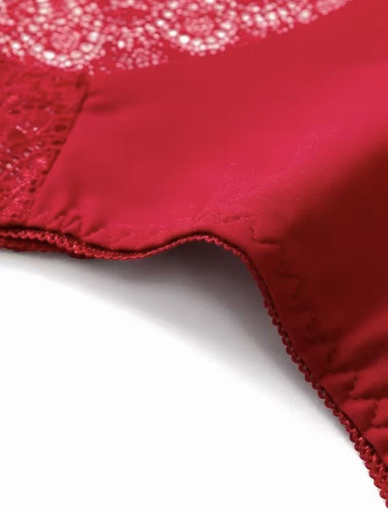 Women's Contrast Lace Panty, Soft Comfy Breathable Knicker for Daily Wear, Underwear for All Seasons floral design lingerie collection sexy bikini Multicolor Comfort Stretch womenswear