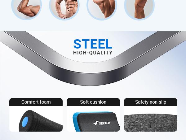 Merach Sit-Up Exercise Equipment, Ab Crunch Machine Roll-up Machine, Abdominal Workout Machine for Home Gym, Core Ab Exercise System Trainer