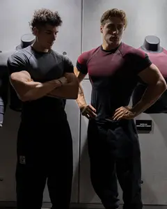 Men's High Elasticity Running Training Sports T-Shirt, Tight-Fitting Cycling Shirt, Muscle Shark Design, New Fitness Tee, Athletic Fit,Quality Dissatisfaction Guarantee: Hassle-Free Refund