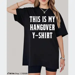 Comfortable Daily Wear Tee – Black Unisex 'This Is My Headache' Printed T-Shirt