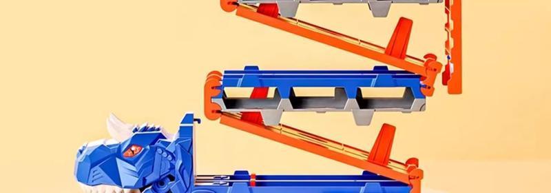 Dino Car Carrier Playset – Transforming Dinosaur Transport Truck with 12 Mini Die-Cast Cars, Launch Ramps & Storage, Toddler Toy for Ages 3–6 Transforming Dinosaur Transport Truck