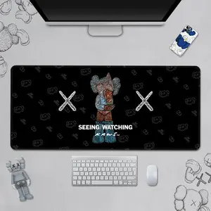 Seeing Watching Hypebeast XXL Desk Mat – Streetwear Inspired Mouse Pad, SEEING / WATCHING Cartoon Character Design, Large Gaming & Office Setup