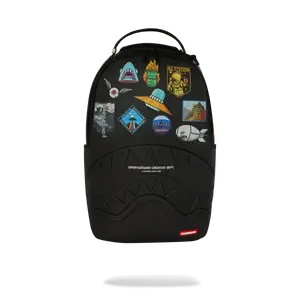 Sprayground Sharkmouth Embossed Patches DLXSV Backpack