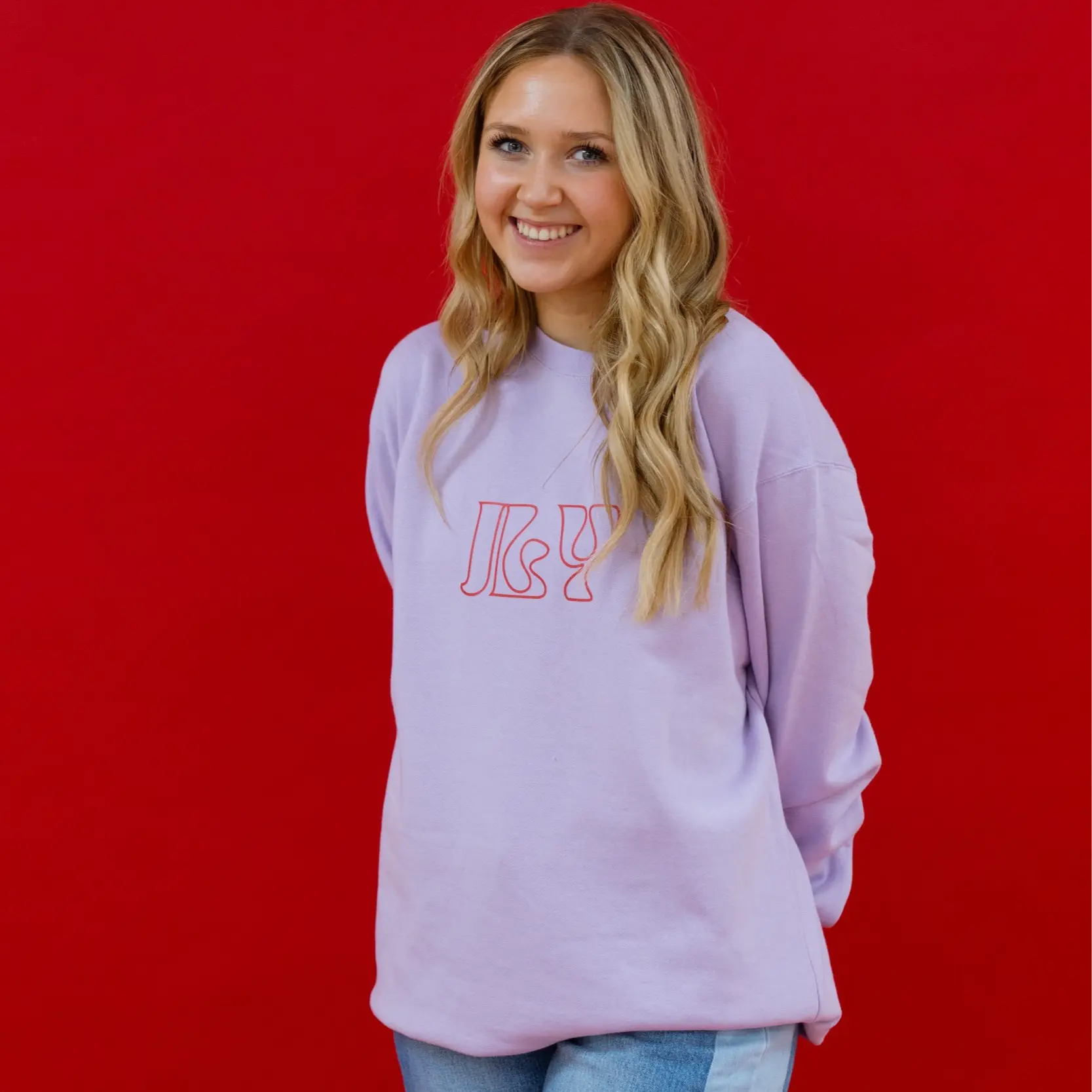 JLY Lavender Crewneck Sweatshirt