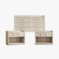 6-Drawer Dresser+Nightstand（Grey White Oak）