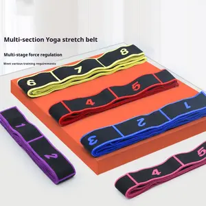 Multi-Section Yoga Stretch Strap | Adjustable Flexibility & Mobility Training Band
