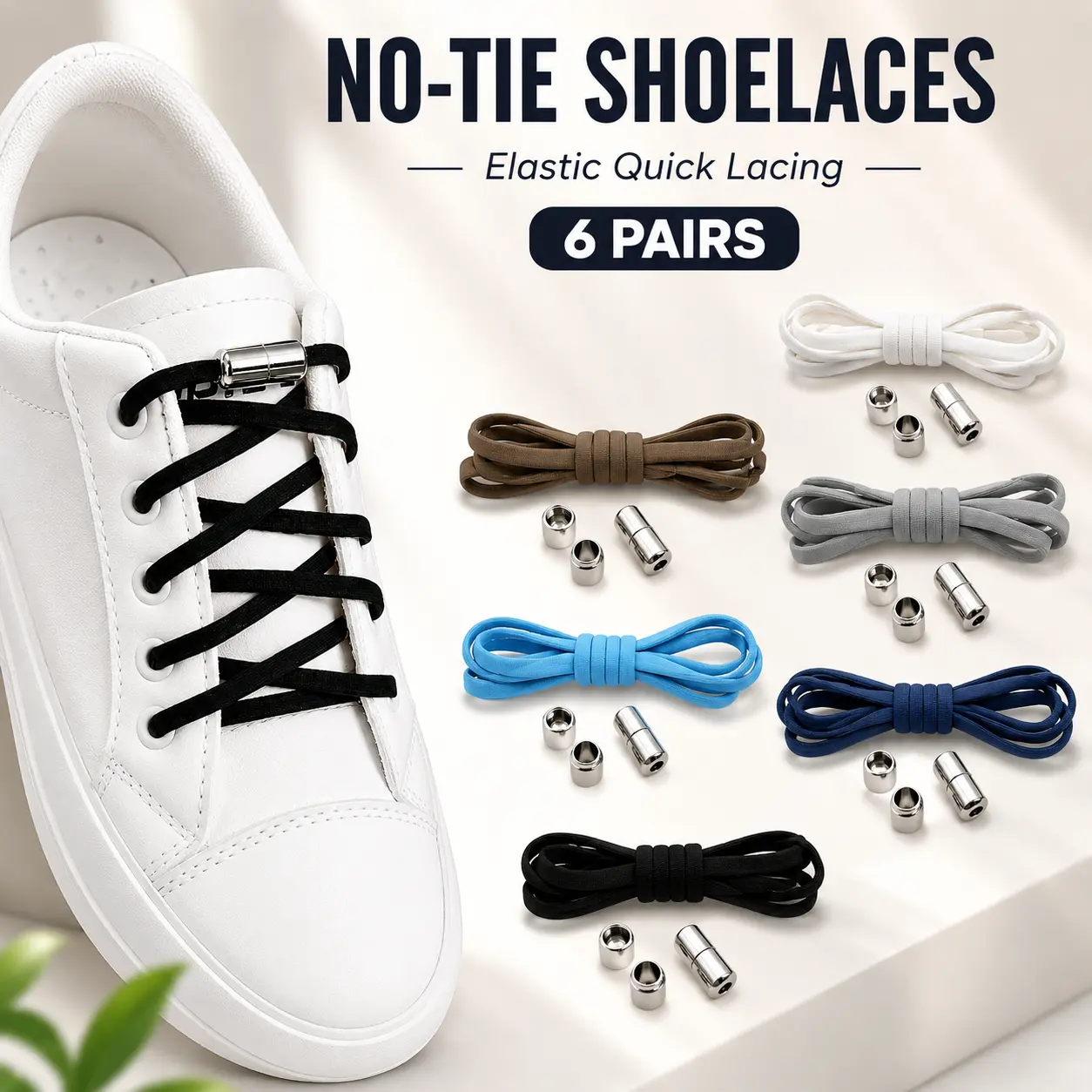 No Tie Shoelaces Elastic Shoelaces Strings Shoe Laces Fast Lacing Quick Lazy Laces for Adults Kids Elderly Comfort Sneaker Silk Bedroom Tactical