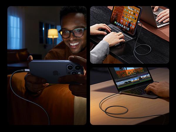 UGREEN USB Type C PD 60W Fast Charging Data Cable, 20V/3A Charger, Compatible for SAMSUNG S24 Ultra, iPhone 17/16, MacBook, Electronic Cellphone Devices-Deals for You，Labor Day Sale，TikTokShopBlackFriday ,TikTokShopHolidayHaul