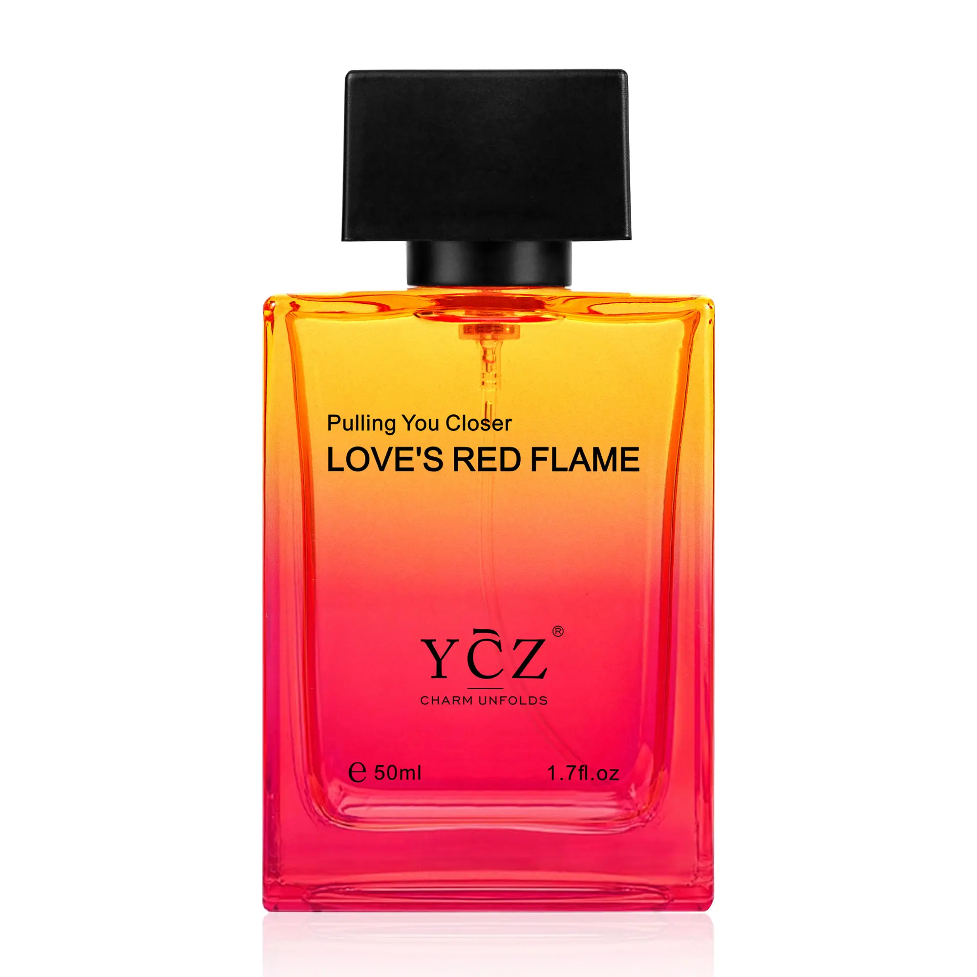[YCZ] Love's Red Flame Eau de Parfum 1.7 fl oz | Warm Spicy Woody Fragrance, Warm, Alluring & Irresistibly Attractive, Long-Lasting for Dates and Evening Social Occasions, Inspired by the Spark That Draws Two People Closer,summer outifit,back to school
