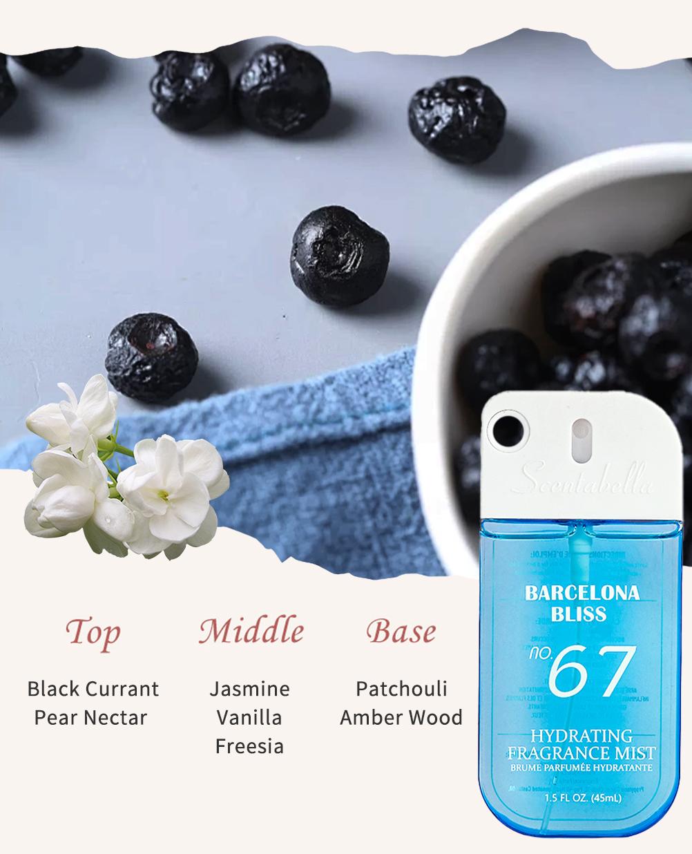 8 Scents Travel-Size Body & Hair Fragrance Mist (1.5 fl oz) - Long-Lasting Fruity & FloralFragrance for Women, Dates & Gifts