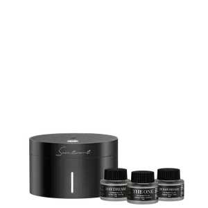 Scentiment Car Diffuser Discovery Kit - Includes 3 Signature 10ml Fragrance Oils for Cold Air Diffusion - No Water or Heat Needed - Sleek Design - Perfect for Everyday Use