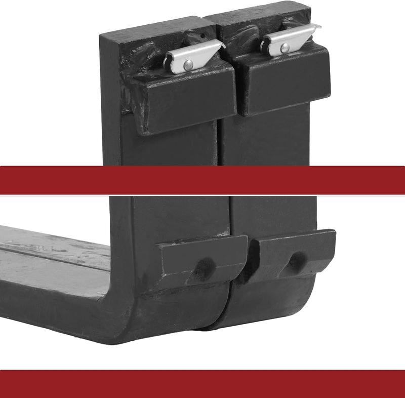 42" Pallet Fork Blades 2500lbs Capacity Forklift Blades for Tractors Loaders Skid Steer Attachment Steering Truck Tires Parts Vehicle