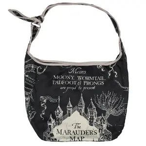 Harry Potter The Marauder's Map Hogwarts Shoulder Crossbody Purse Hobo Bag Adjustable Strap