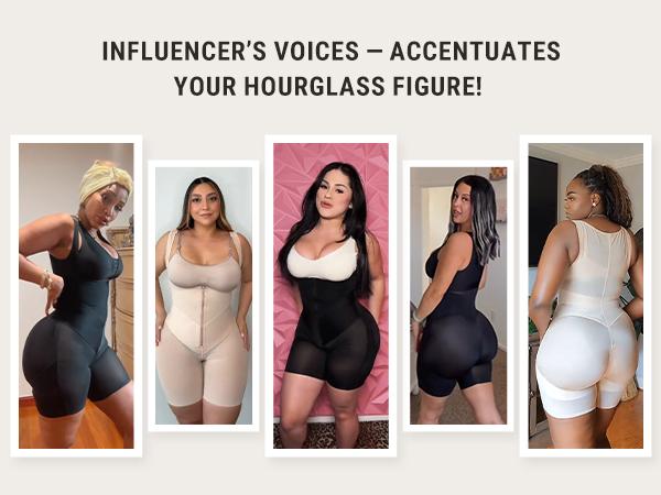 FeelinGirl Fajas Colombianas Shapewear Postpartum Body Shaper Butt Lifter Bodysuit with Zipper Crotch Springtok