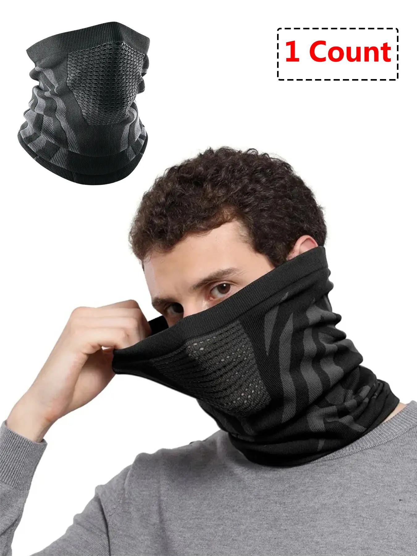 Thermal Face Mask Scarf, Ski Balaclava, Outdoor Sports Skiing Cycling Windproof Cold Protection Bandana, Autumn Winter Hiking Running Snowboard Neck Warmer Gaiter, Neck Gaiter Masks, Windproof Face Cover